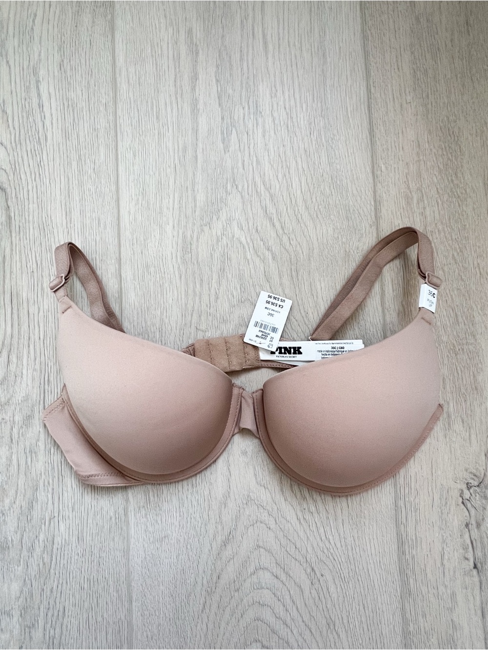 PINK Victoria's Secret Light Beige Nude T-Shirt Bra
